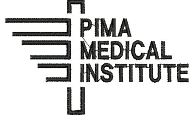 Pima Logo Black Embroidery
